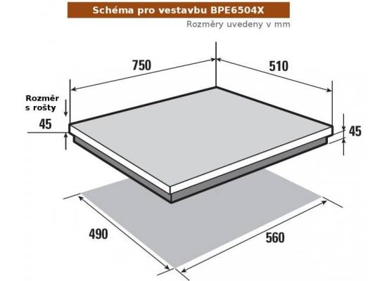 PRODUKT ARCHIWALNY | Płyta gazowa BRANDT BPE6504X (dostępne do wyczerpania zapasów)