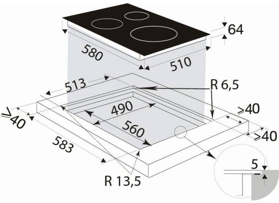 PRODUKT ARCHIWALNY | Płyta ceramiczna BRANDT BPV6420B