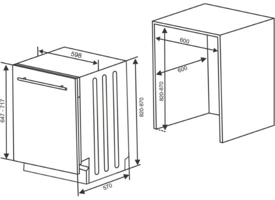 PRODUKT ARCHIWALNY | Zmywarka KLUGE KVD6001P