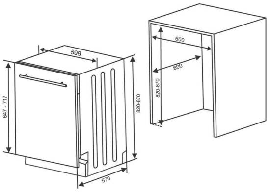 PRODUKT ARCHIWALNY | Zmywarka KLUGE KVD6011P