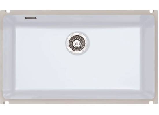 Zlew ceramiczny SONRA LAGOS 700-U CRISTA WHITE (58 biały połysk) (26700158)
