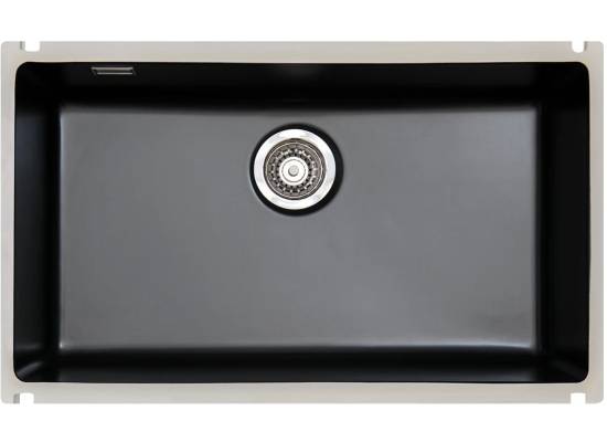 Zlew ceramiczny SONRA LAGOS 700-U BLACK (70 czarny mat) (26700170)