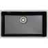 Zlew ceramiczny SONRA LAGOS 700-U BLACK (70 czarny mat) (26700170)
