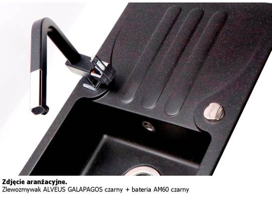 Zlew ALVEUS GALAPAGOS 30 czarny (1513091)