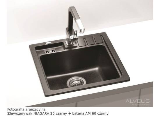 Zlew ALVEUS NIAGARA 20 czarny (1122091)