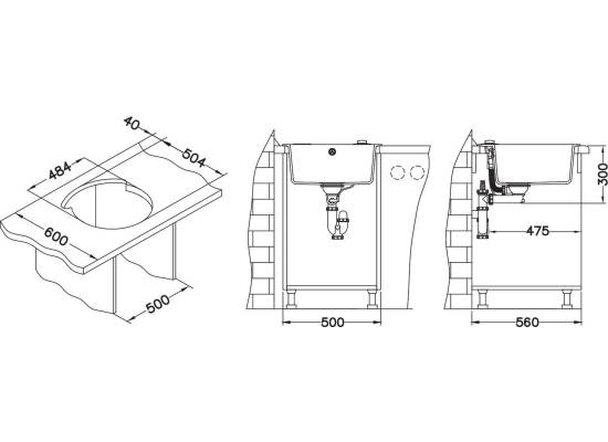 Zlew ALVEUS ROLL 10 czarny (1211091)