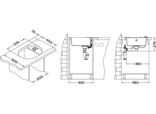 Zlew ALVEUS ROLL 40 czarny (1214091)