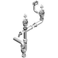 Syfon ALVEUS podwójny 2xSL 1,5"-PP-1,5" (1071240)