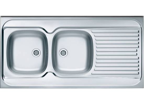 Zlew ALVEUS CLASSIC 100 (komora LEWA) (120x60) LEN (1008990) *** zamów wycięcie otworów GRATIS ***