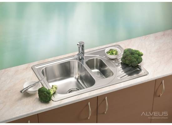 Zlew ALVEUS ELEGANT 110 SATYNA (1009247) *** zamów wycięcie otworów GRATIS ***