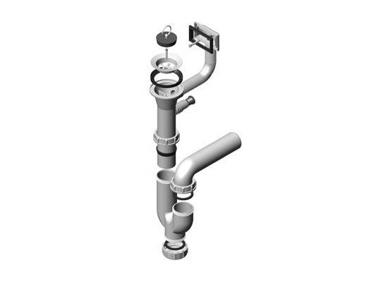 Syfon ALVEUS pojedyńczy 1xSL 1,5"-PP (1011717)