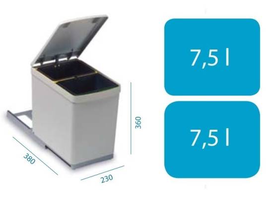 Sortownik ALVEUS ALBIO 10 (2 x 7,5l) (1090332)