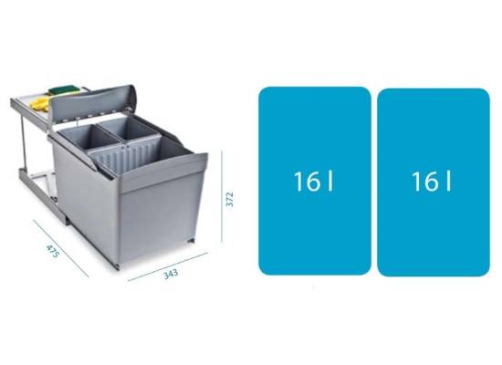 Sortownik ALVEUS ALBIO 30 (2 x 16l) (1090336)