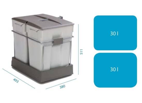 Sortownik ALVEUS ALBIO 40 (2 x 14l) (1090338)