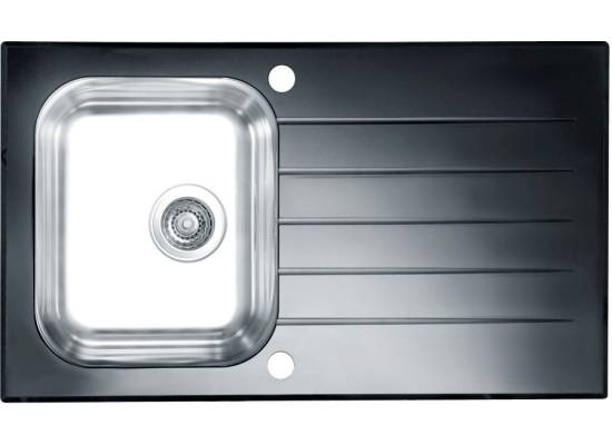 Zlew ALVEUS GLASSIX 10 szkło CZARNE (1099450)