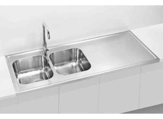 Zlew ALVEUS CLASSIC PRO 110 (140x60) SATYNA (1132129) *** zamów wycięcie otworów GRATIS ***
