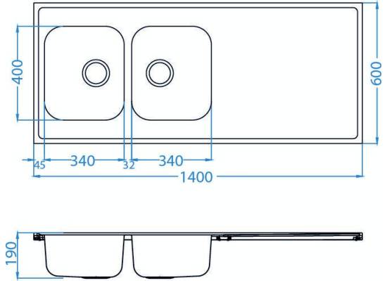 Zlew ALVEUS CLASSIC PRO 110 (140x60) SATYNA (1132129) *** zamów wycięcie otworów GRATIS ***