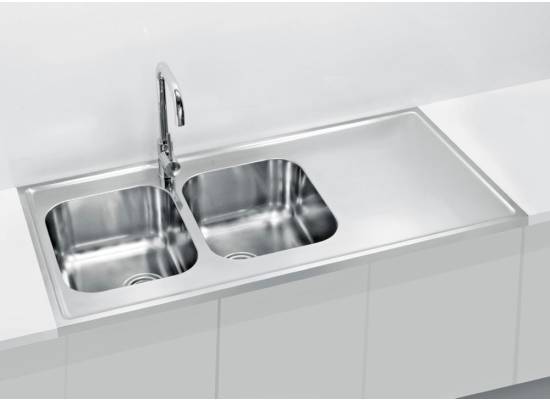 Zlew ALVEUS CLASSIC PRO 100 (120x60) SATYNA (1130474) *** zamów wycięcie otworów GRATIS ***