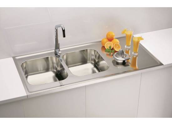 Zlew ALVEUS CLASSIC PRO 100 (120x60) SATYNA (1130474) *** zamów wycięcie otworów GRATIS ***