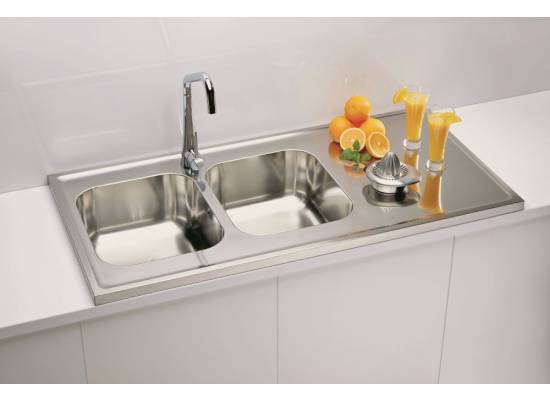 Zlew ALVEUS CLASSIC PRO 100 (120x60) SATYNA (1130474) *** zamów wycięcie otworów GRATIS ***