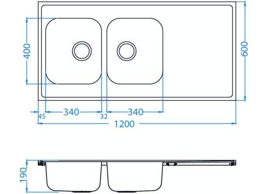 Zlew ALVEUS CLASSIC PRO 100 (120x60) SATYNA (1130474) *** zamów wycięcie otworów GRATIS ***