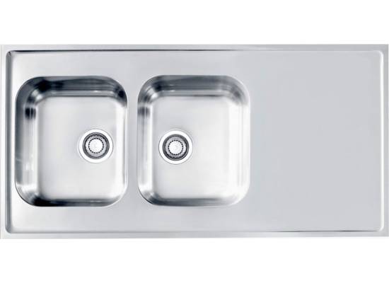 Zlew ALVEUS CLASSIC PRO 100 (120x60) SATYNA (1130474) *** zamów wycięcie otworów GRATIS ***