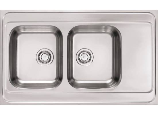 Zlew ALVEUS CLASSIC PRO 80 (100x60) SATYNA (1130472) *** zamów wycięcie otworów GRATIS ***