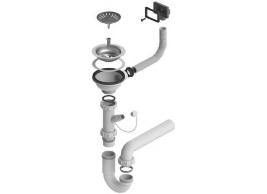 Syfon ALVEUS pojedyńczy 1xSL 3,5"-PP-HPV (1130537)