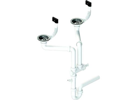 Syfon ALVEUS podwójny 2xSP 3,5"-PP-3,5"-PP (1130559)