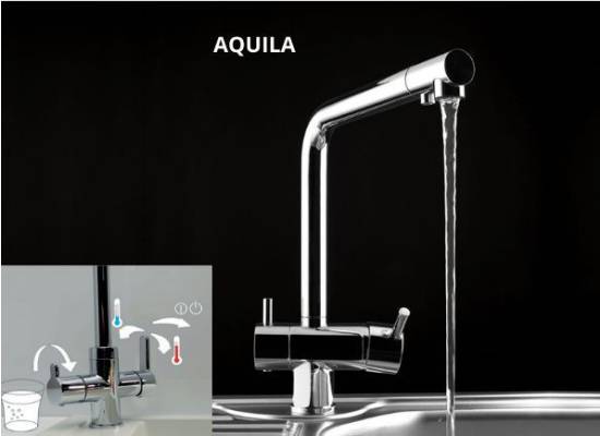 Bateria ALVEUS AQUILA chrom z podłączeniem do wody filtrowanej (1139805)