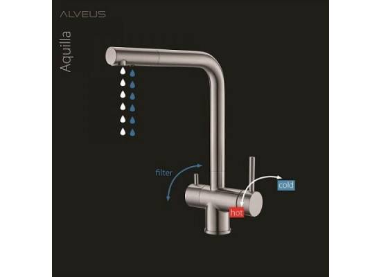 Bateria ALVEUS AQUILA beż (G55) z podłączeniem do wody filtrowanej (1139807)