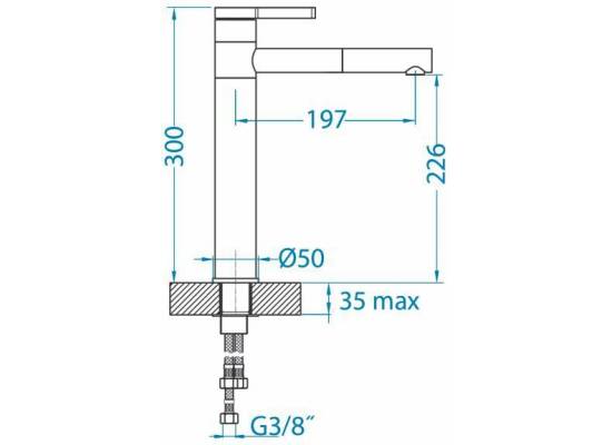 Bateria ALVEUS ZINA MONARCH antracyt PVD (1136512)