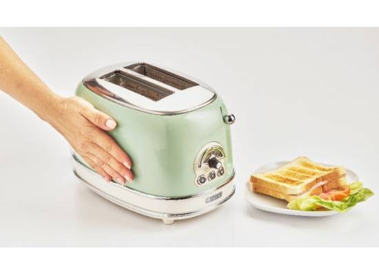 __WYSYŁKA 24H*__ | Toster na 2 kromki ARIETE 155/04 Vintage (kolor ZIELONY)