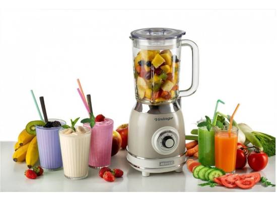 __WYSYŁKA 24H*__ | Blender kielichowy ARIETE 583/03 Vintage blender glass (kolor BEŻOWY)