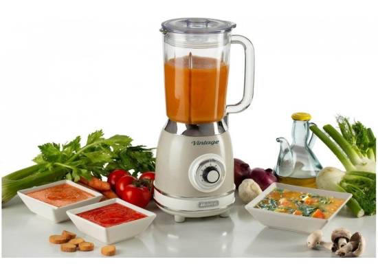 __WYSYŁKA 24H*__ | Blender kielichowy ARIETE 583/03 Vintage blender glass (kolor BEŻOWY)