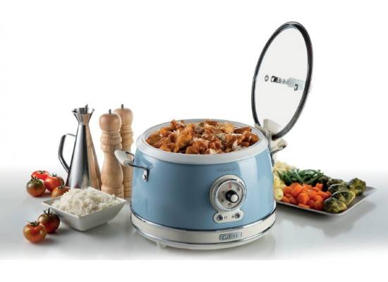 __WYSYŁKA 24H*__ | Wolnowar ARIETE 2904/05 Vintage rice cooker (kolor NIEBIESKI)