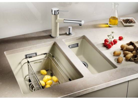 Zlew BLANCO SUBLINE 320-U tartufo (korek manual InFino) (523414)