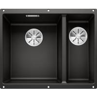 Zlew BLANCO SUBLINE 340/160-U czarny lewa (korek manual InFino) (525985)