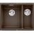 Zlew BLANCO SUBLINE 340/160-U kawowy lewa (korek manual InFino) (523557)
