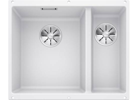 Zlew BLANCO SUBLINE 340/160-U biały lewa (korek manual InFino) (523552)