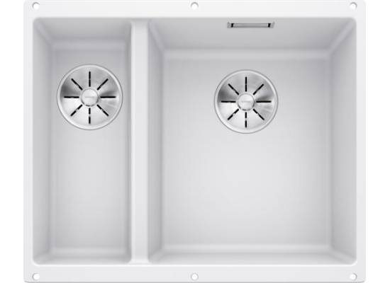 Zlew BLANCO SUBLINE 340/160-U biały prawa (korek manual InFino) (523562)