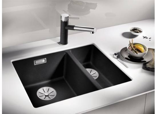Zlew BLANCO SUBLINE 340/160-U kawowy prawa (korek manual InFino) (523567)