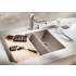 Zlew BLANCO SUBLINE 340/160-U kawowy prawa (korek manual InFino) (523567)