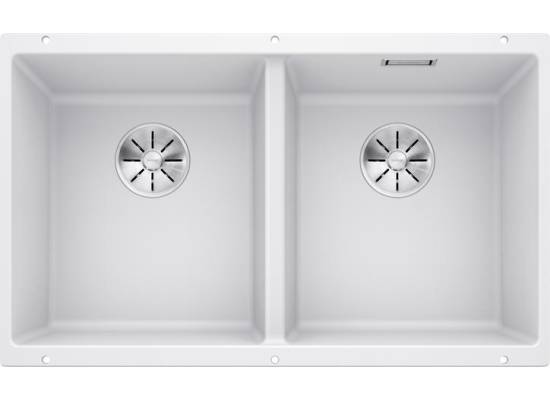 Zlew BLANCO SUBLINE 350/350-U biały (korek manual InFino) (523578)