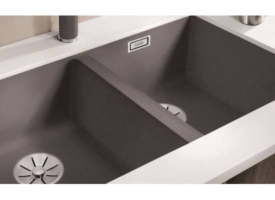 Zlew BLANCO SUBLINE 350/350-U tartufo (korek manual InFino) (523581)