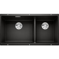 Zlew BLANCO SUBLINE 480/320-U czarny lewa (korek manual InFino) (525993)