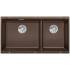 Zlew BLANCO SUBLINE 480/320-U kawowy (korek manual InFino) (523593)