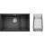 Zlew BLANCO SUBLINE 700-U LEVEL antracyt z koszykiem stalowym (korek manual InFino) (523452)