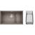 Zlew BLANCO SUBLINE 700-U LEVEL tartufo z koszykiem stalowym (korek manual InFino) (523459)