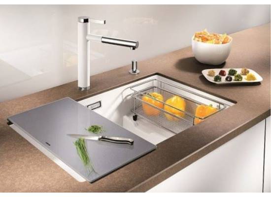 Zlew BLANCO SUBLINE 700-U LEVEL kawowy (korek manual InFino) (523547)